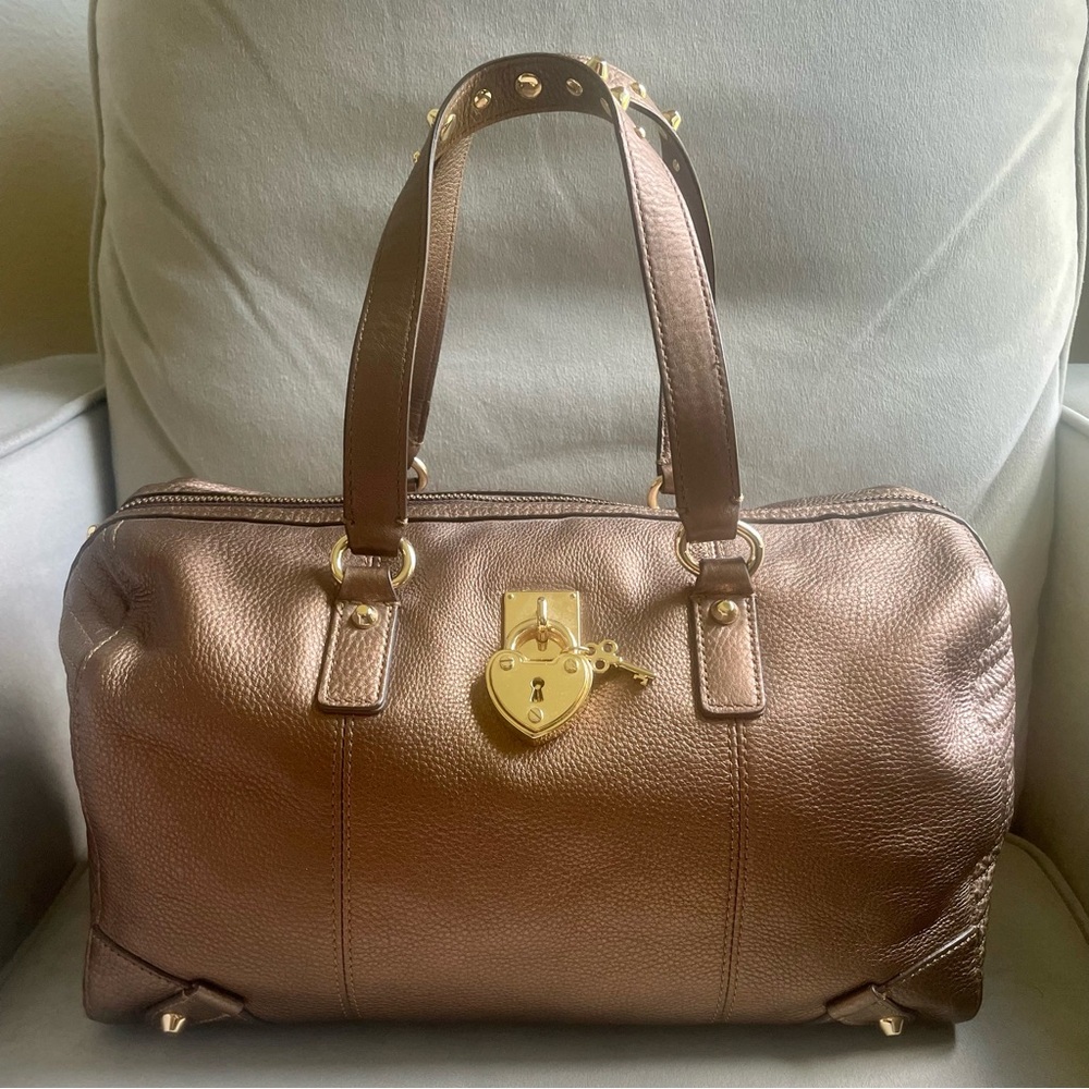 Juicy Couture Copper Leather Handbag - Picture 1 of 12